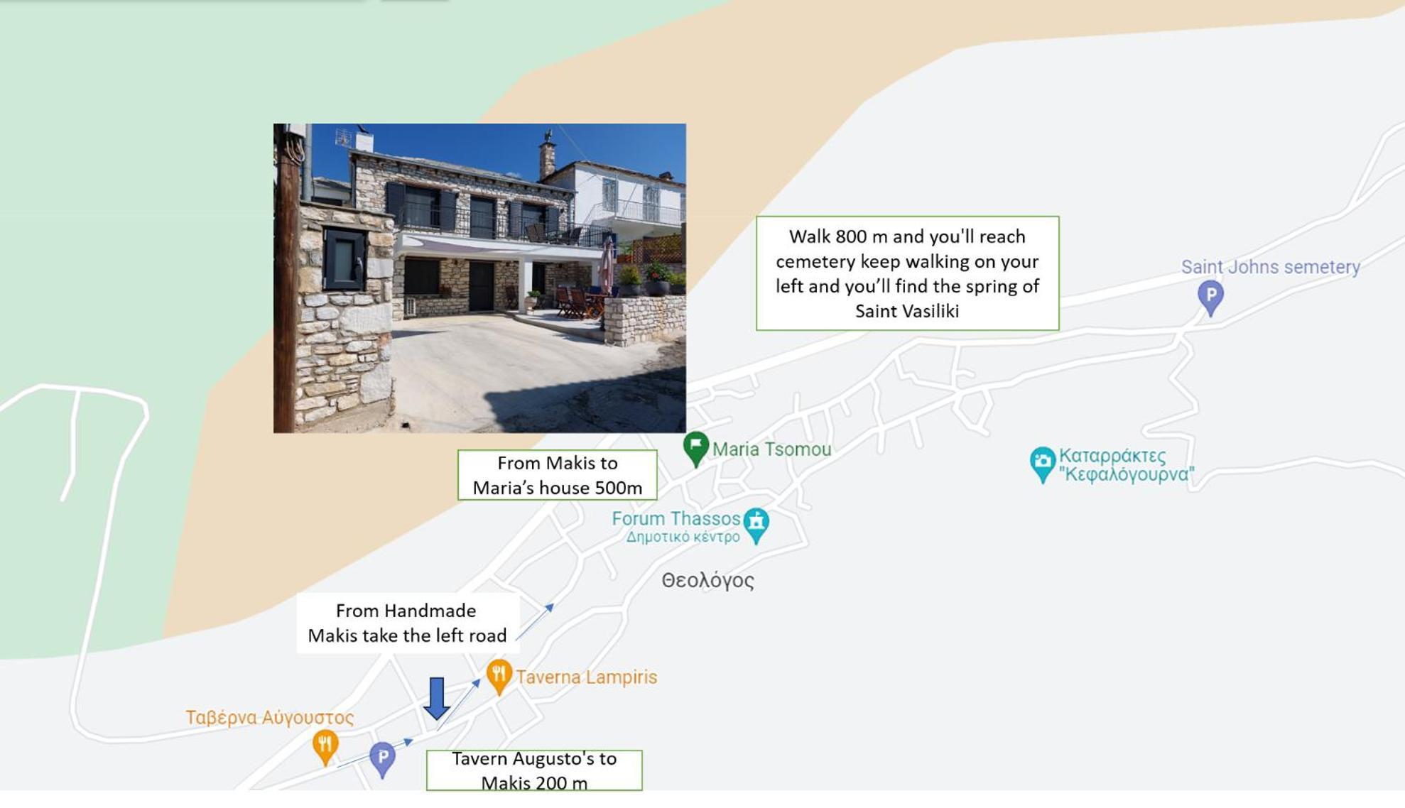 Villa Maria Tsomou Theologos  Esterno foto